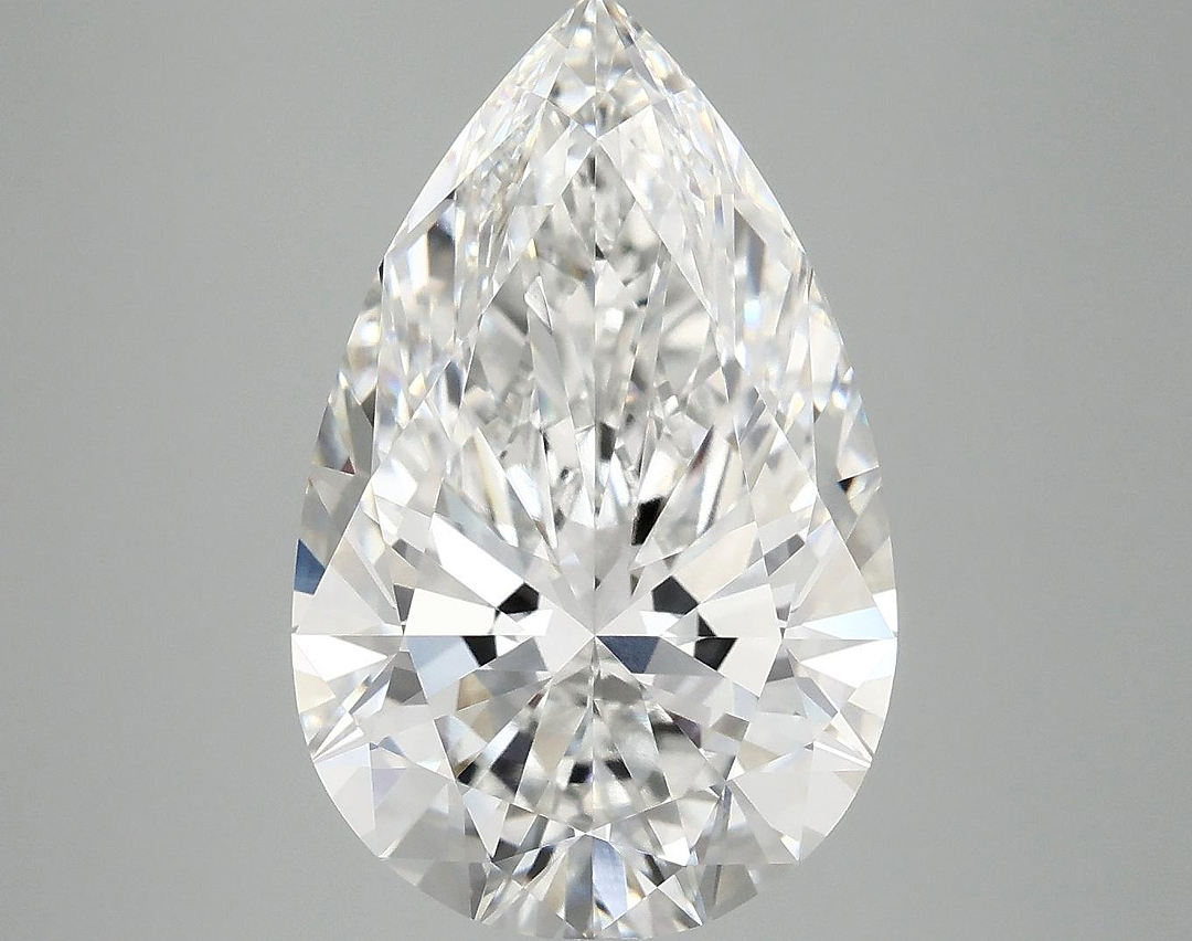 5.93 Carat Pear Shaped Ideal Cut VVS2 IGI Certified Lab Grown Diamond