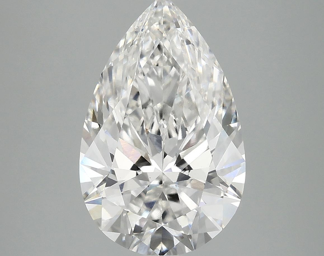 3.72 Carat Pear Shaped Ideal Cut VVS2 IGI Certified Lab Grown Diamond