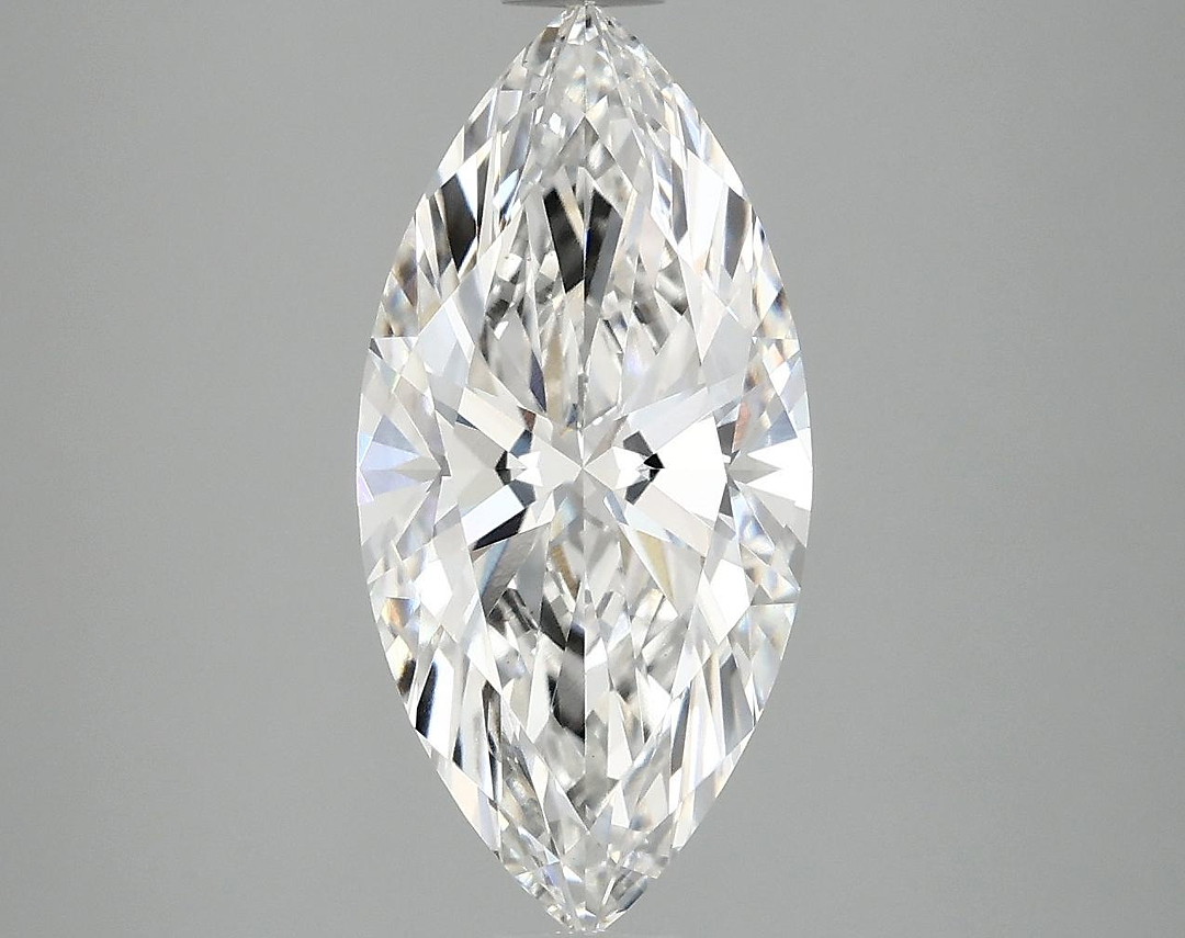 2.56 Carat Marquise Shaped Excellent Cut VVS2 IGI Certified Lab Grown Diamond
