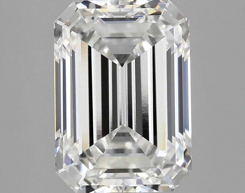 3.18 Carat Emerald Shaped Ideal Cut VVS2 IGI Certified Lab Grown Diamond