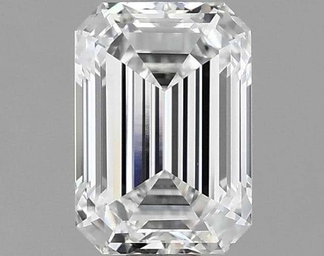 1.03 Carat Emerald Shaped Ideal Cut VVS2 IGI Certified Lab Grown Diamond