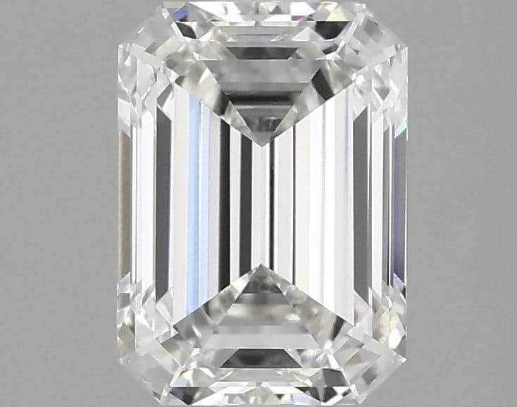 2.03 Carat Emerald Shaped Excellent Cut VVS1 IGI Certified Lab Grown Diamond