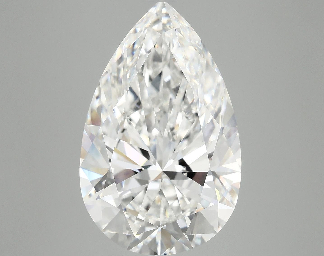 7.05 Carat Pear Shaped Ideal Cut VVS2 IGI Certified Lab Grown Diamond