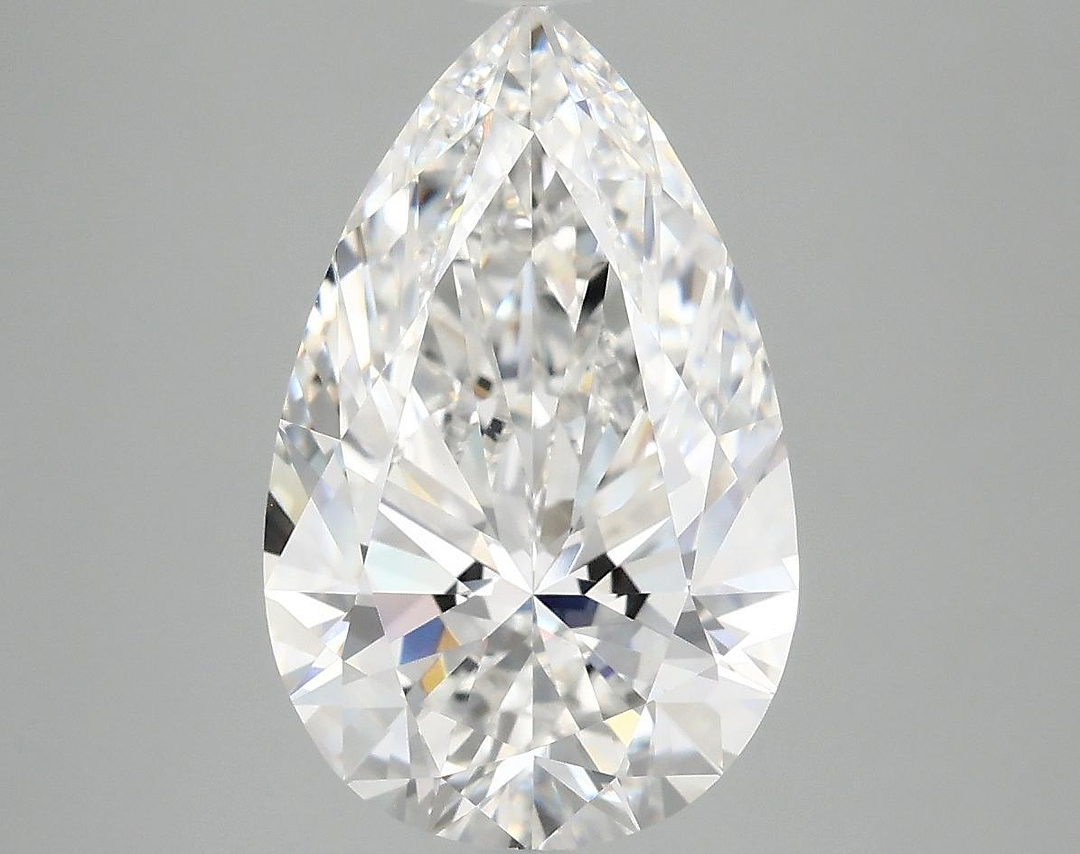 4.02 Carat Pear Shaped Ideal Cut VVS2 IGI Certified Lab Grown Diamond