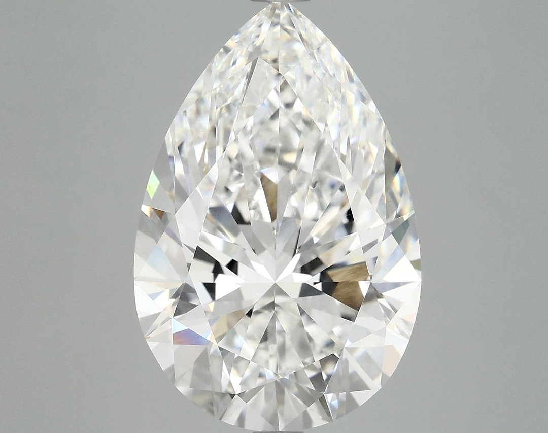 7.12 Carat Pear Shaped Excellent Cut VVS2 IGI Certified Lab Grown Diamond