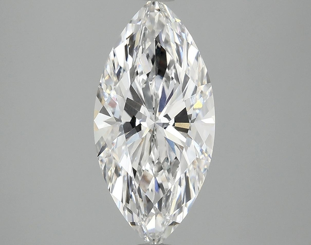 2.56 Carat Marquise Shaped Excellent Cut VVS2 IGI Certified Lab Grown Diamond