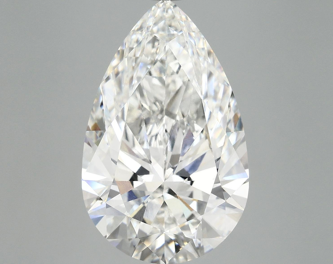 7.58 Carat Pear Shaped Ideal Cut VVS2 IGI Certified Lab Grown Diamond