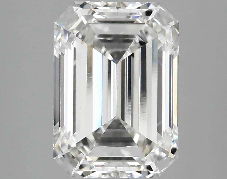 3.54 Carat Emerald Shaped Ideal Cut VVS2 IGI Certified Lab Grown Diamond