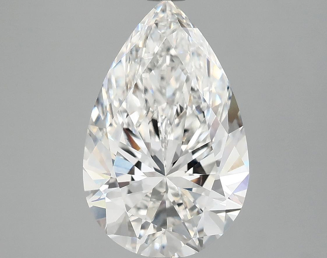3.74 Carat Pear Shaped Ideal Cut VVS2 IGI Certified Lab Grown Diamond