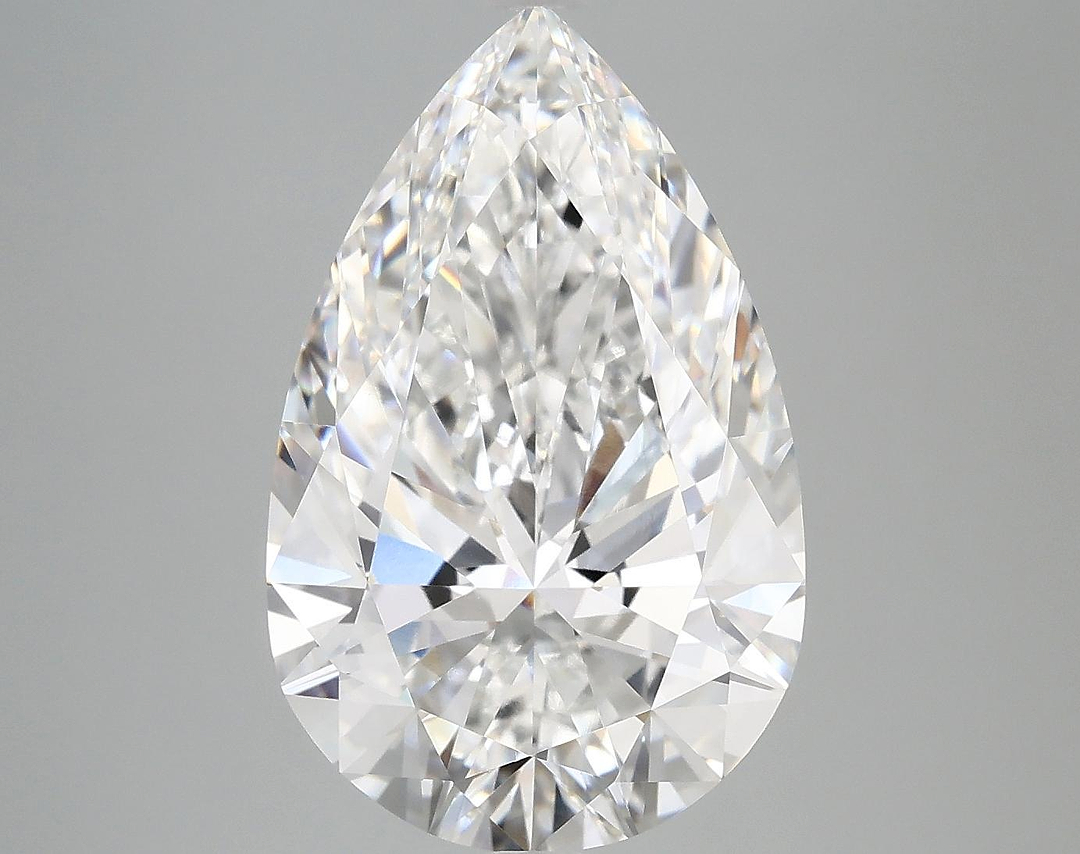 6.18 Carat Pear Shaped Ideal Cut VVS2 IGI Certified Lab Grown Diamond