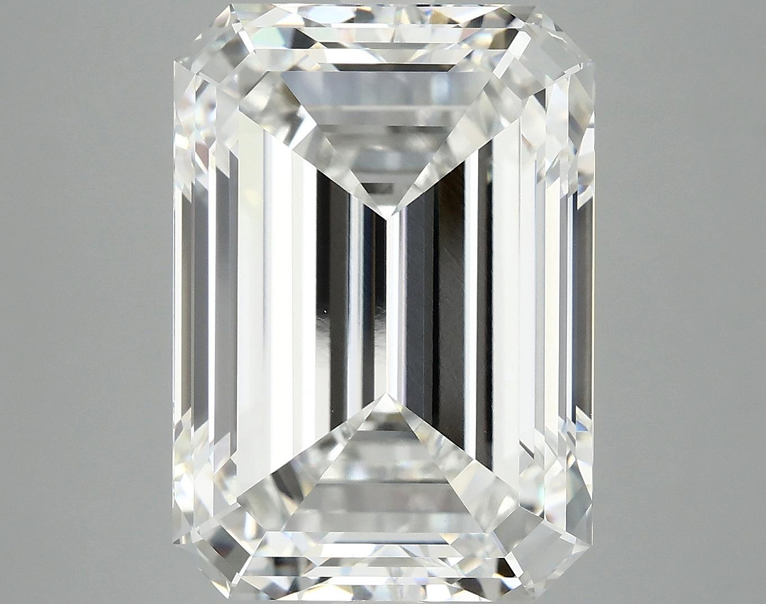 12.53 Carat Emerald Shaped Ideal Cut VVS2 IGI Certified Lab Grown Diamond