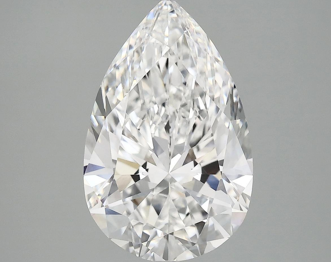 3.95 Carat Pear Shaped Ideal Cut VVS2 IGI Certified Lab Grown Diamond
