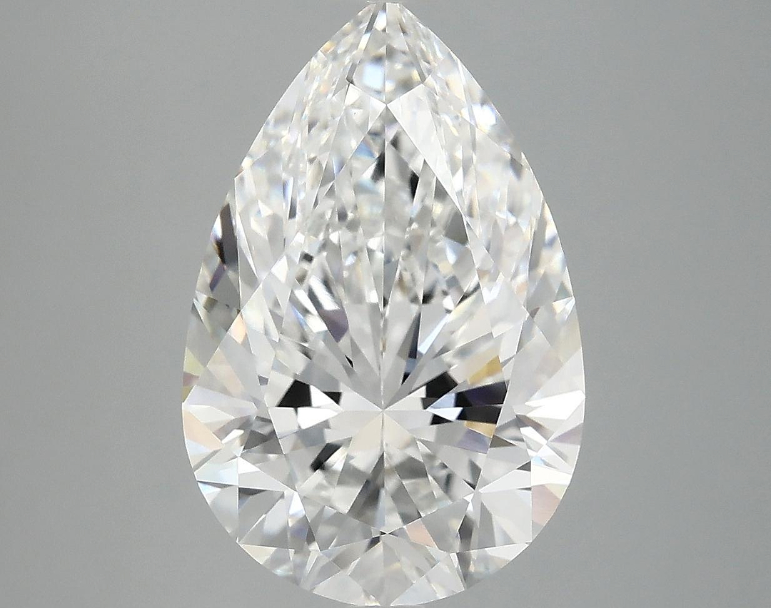 5.07 Carat Pear Shaped Excellent Cut VVS2 IGI Certified Lab Grown Diamond