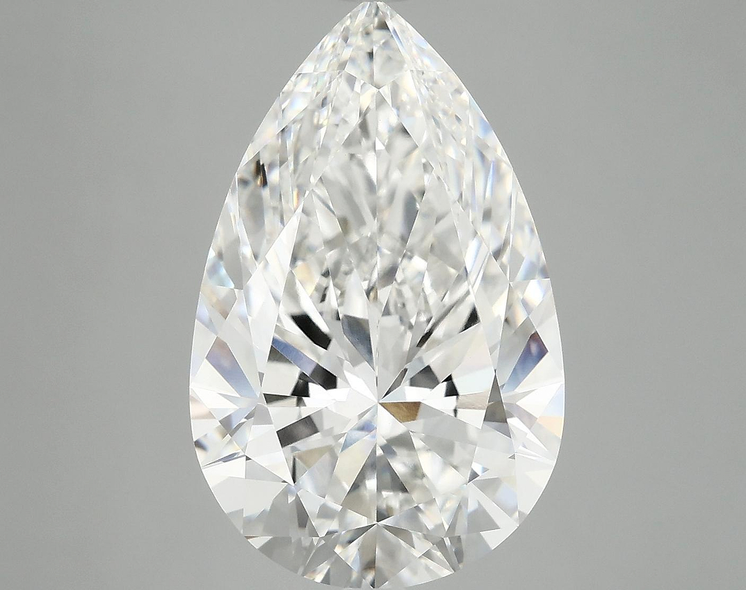 7.26 Carat Pear Shaped Ideal Cut VVS2 IGI Certified Lab Grown Diamond