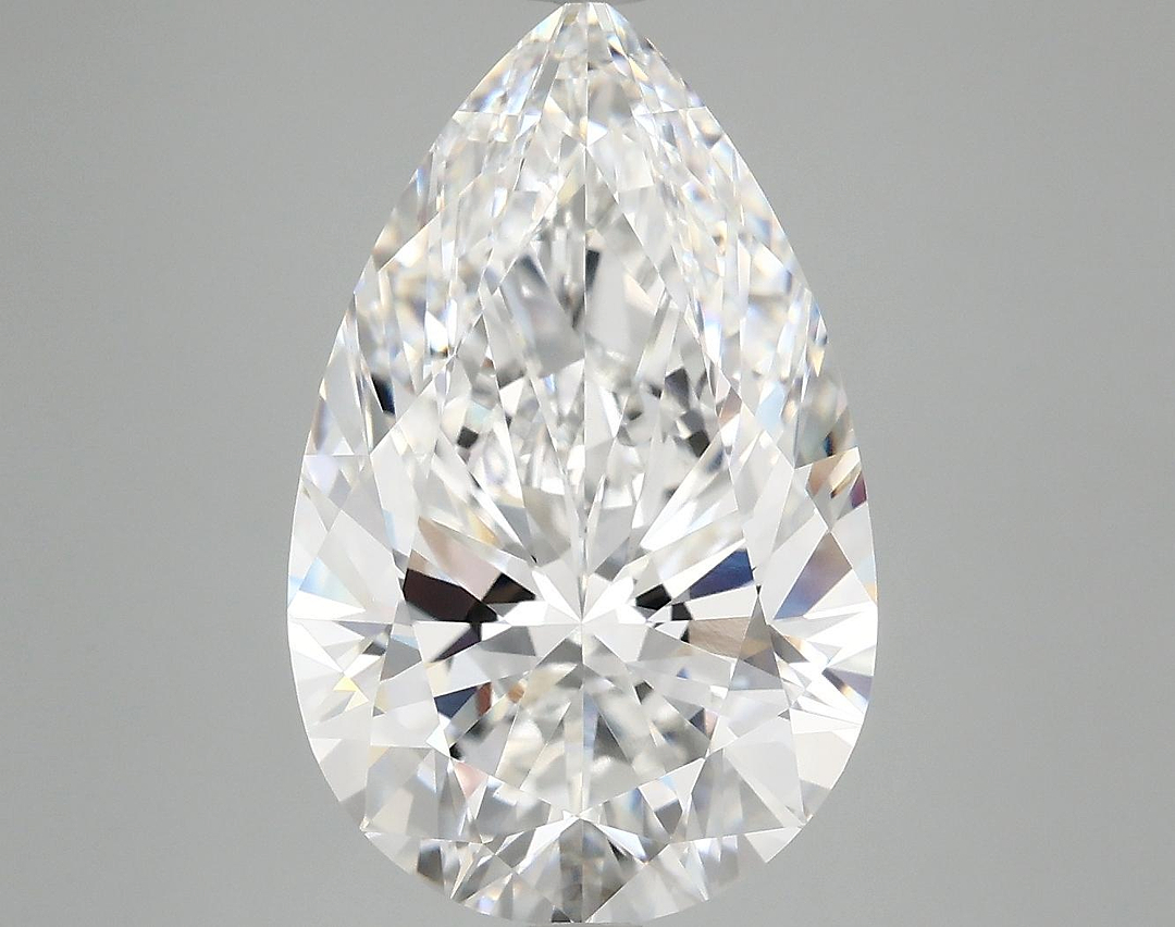 6.04 Carat Pear Shaped Ideal Cut VVS2 IGI Certified Lab Grown Diamond