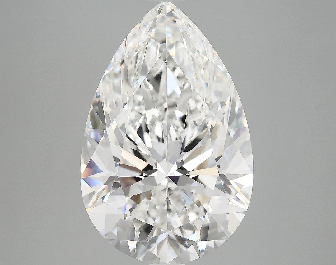 7.07 Carat Pear Shaped Excellent Cut VVS2 IGI Certified Lab Grown Diamond