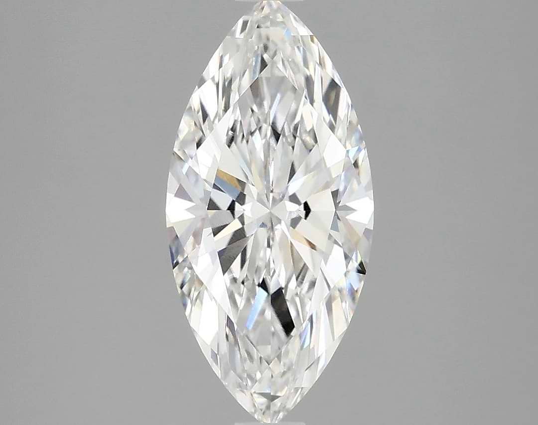 1.85 Carat Marquise Shaped Excellent Cut VVS2 IGI Certified Lab Grown Diamond