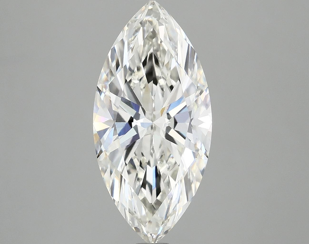 3.09 Carat Marquise Shaped Excellent Cut VVS2 IGI Certified Lab Grown Diamond