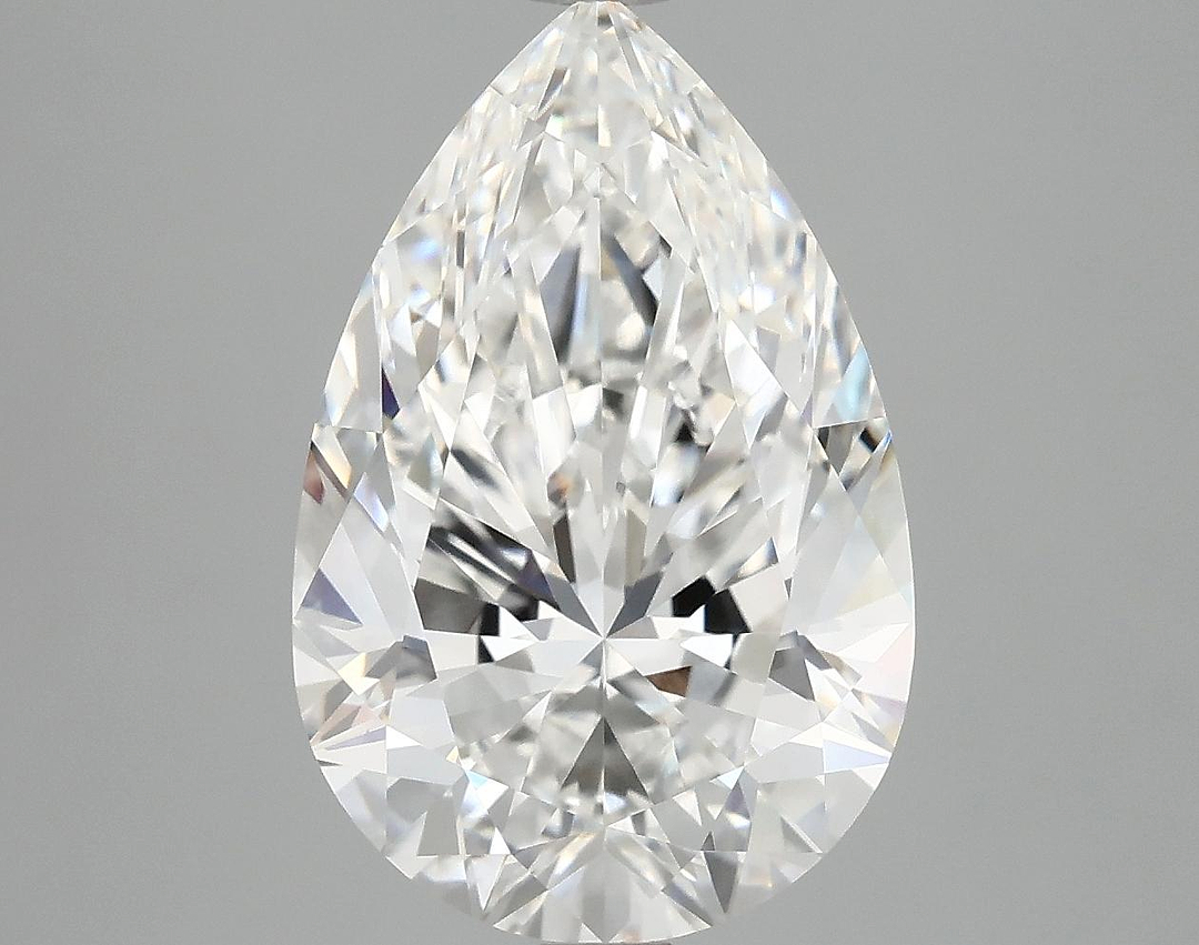 5.07 Carat Pear Shaped Excellent Cut VVS2 IGI Certified Lab Grown Diamond
