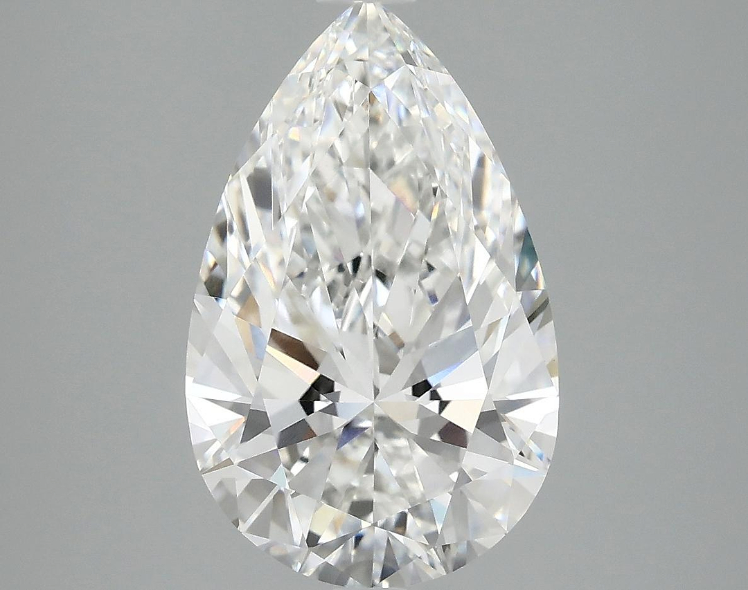 3.86 Carat Pear Shaped Ideal Cut VVS2 IGI Certified Lab Grown Diamond