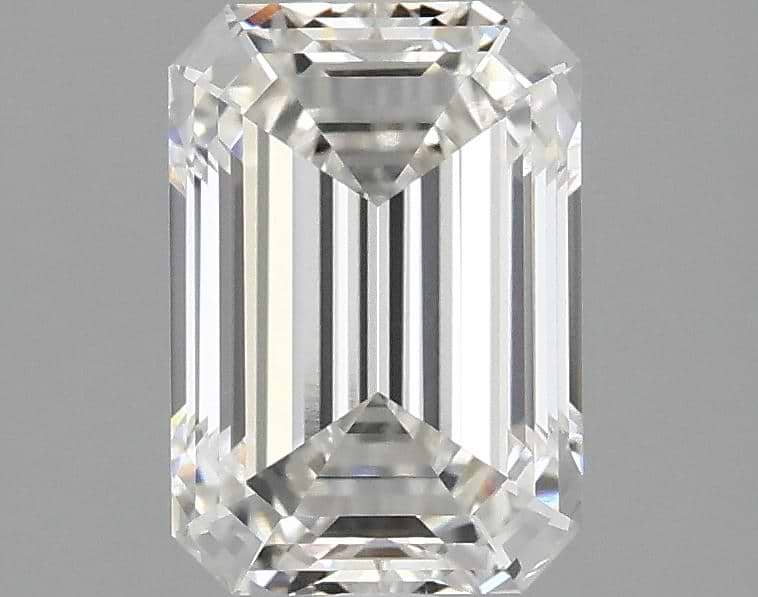 2.1 Carat Emerald Shaped Ideal Cut VVS2 IGI Certified Lab Grown Diamond
