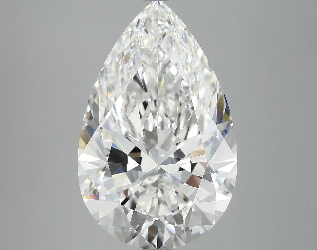 5.93 Carat Pear Shaped Ideal Cut VVS2 IGI Certified Lab Grown Diamond