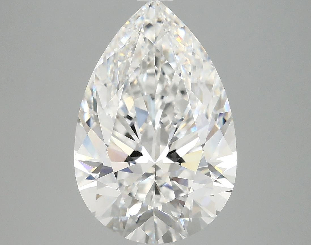 3.95 Carat Pear Shaped Excellent Cut VVS2 IGI Certified Lab Grown Diamond