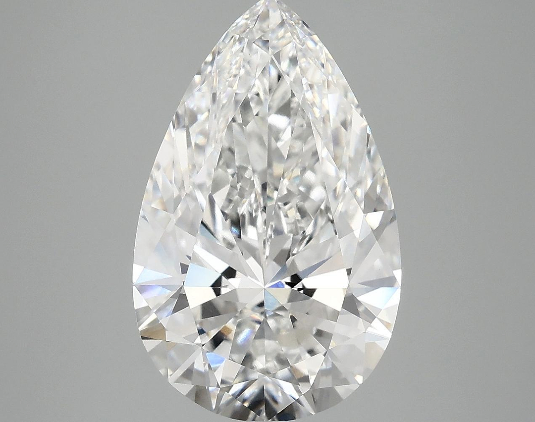 4.87 Carat Pear Shaped Ideal Cut VVS2 IGI Certified Lab Grown Diamond