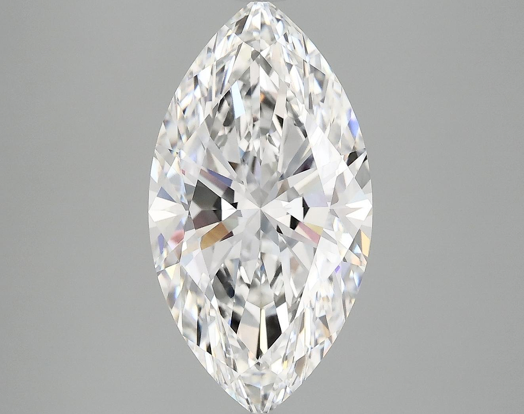 4.06 Carat Marquise Shaped Excellent Cut VVS2 IGI Certified Lab Grown Diamond