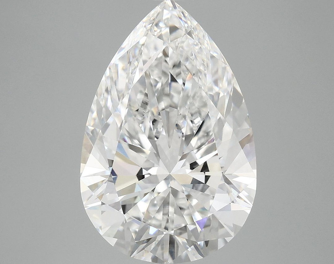 5.98 Carat Pear Shaped Excellent Cut VVS2 IGI Certified Lab Grown Diamond