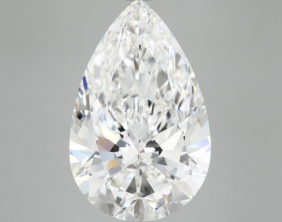 7.71 Carat Pear Shaped Ideal Cut VVS2 IGI Certified Lab Grown Diamond