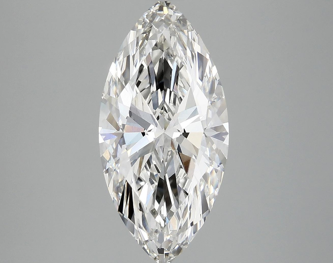 2.98 Carat Marquise Shaped Excellent Cut VVS2 IGI Certified Lab Grown Diamond