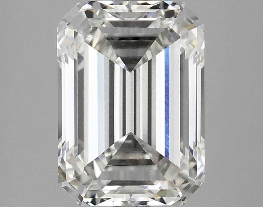3.15 Carat Emerald Shaped Excellent Cut VVS2 IGI Certified Lab Grown Diamond