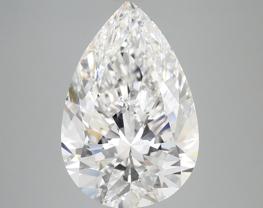 6.92 Carat Pear Shaped Excellent Cut VVS2 IGI Certified Lab Grown Diamond