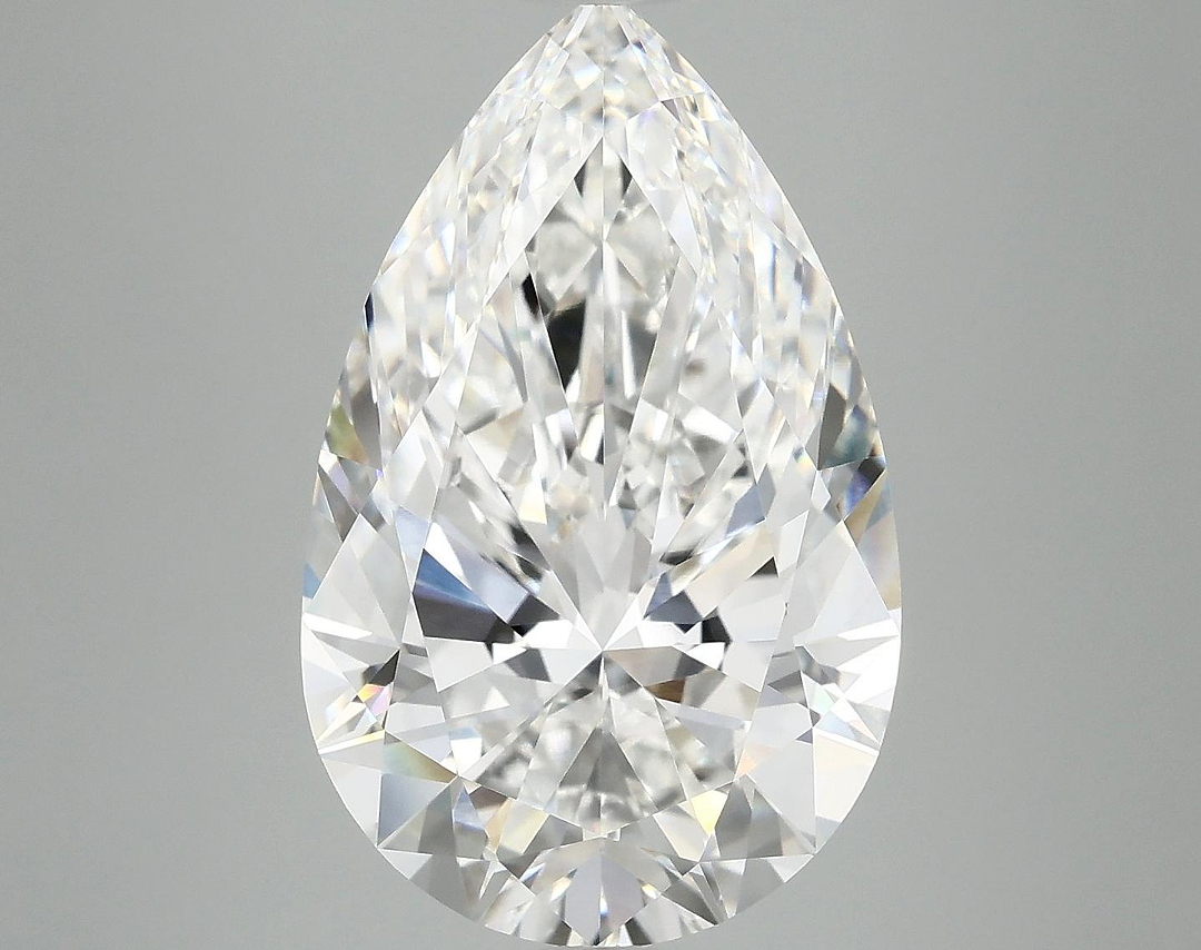 7.41 Carat Pear Shaped Ideal Cut VVS2 IGI Certified Lab Grown Diamond