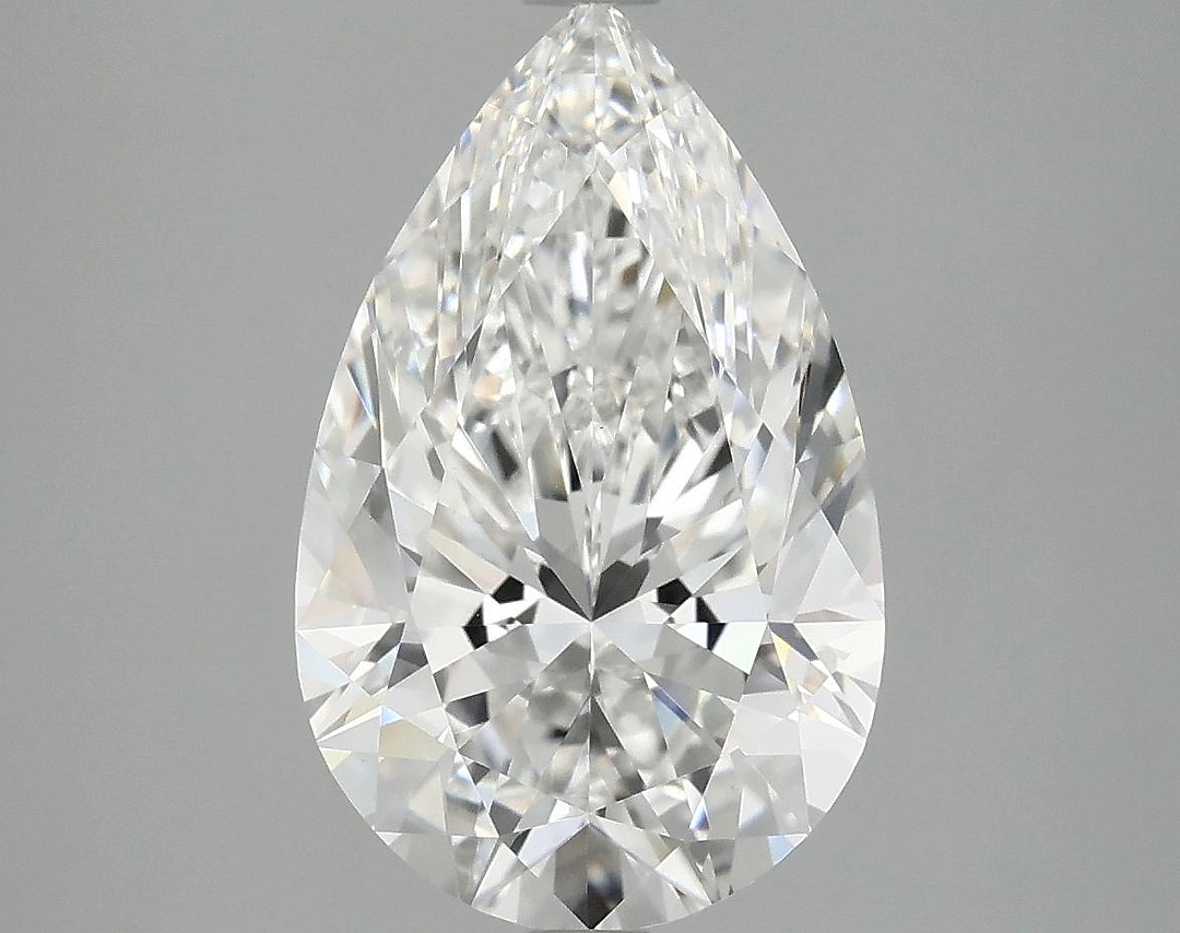 4.03 Carat Pear Shaped Ideal Cut VVS2 IGI Certified Lab Grown Diamond