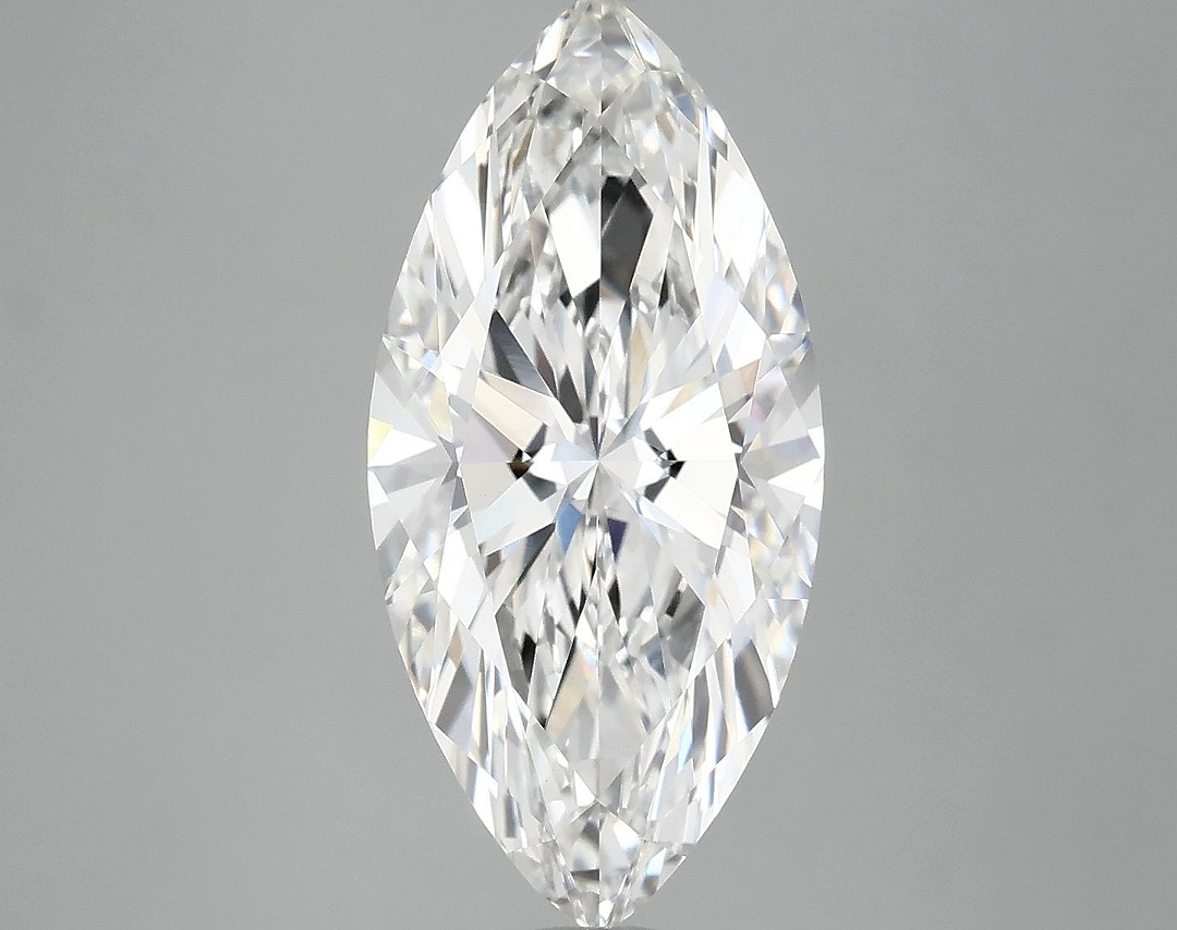 4.01 Carat Marquise Shaped Excellent Cut VVS2 IGI Certified Lab Grown Diamond