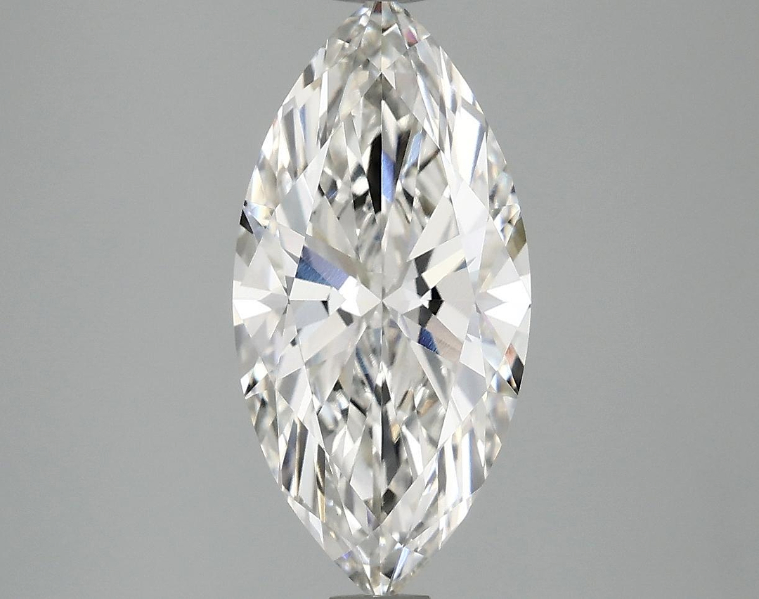 2.52 Carat Marquise Shaped Excellent Cut VVS2 IGI Certified Lab Grown Diamond