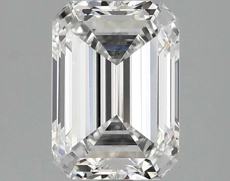 2.1 Carat Emerald Shaped Ideal Cut VS1 IGI Certified Lab Grown Diamond