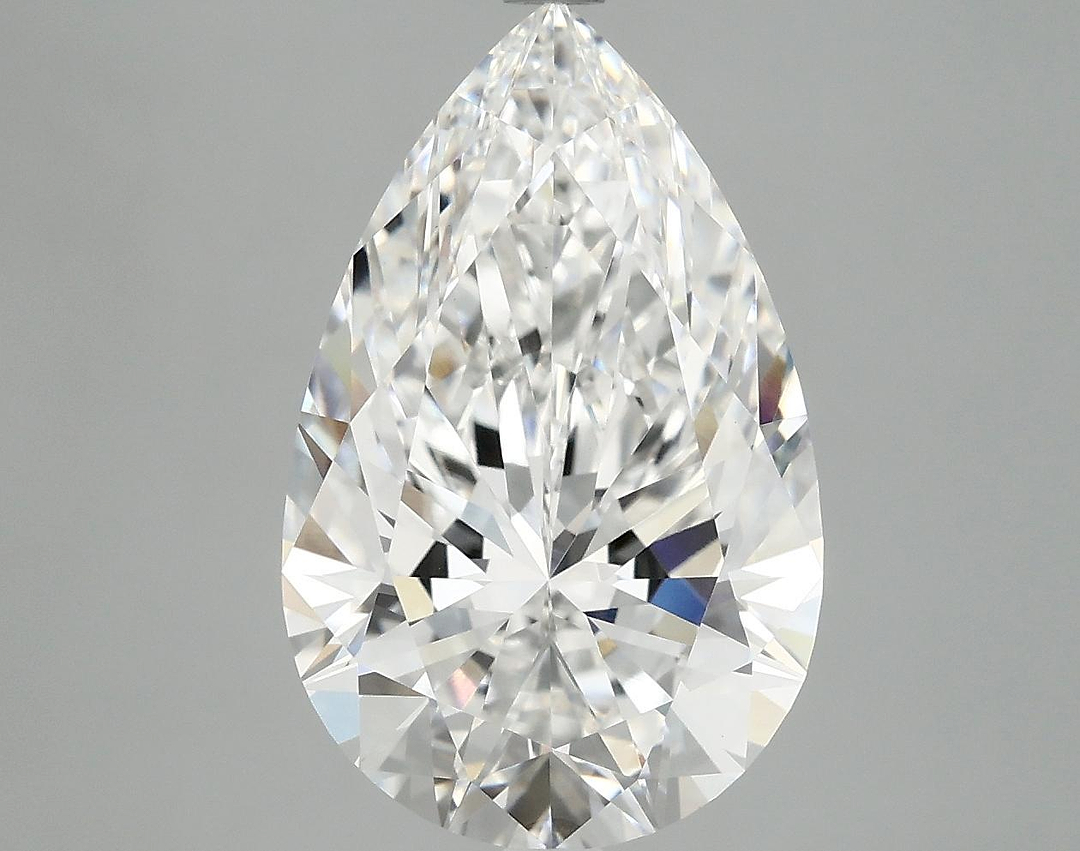 5.05 Carat Pear Shaped Ideal Cut VVS2 IGI Certified Lab Grown Diamond