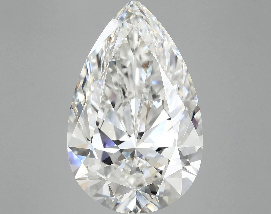 7.64 Carat Pear Shaped Ideal Cut VVS2 IGI Certified Lab Grown Diamond