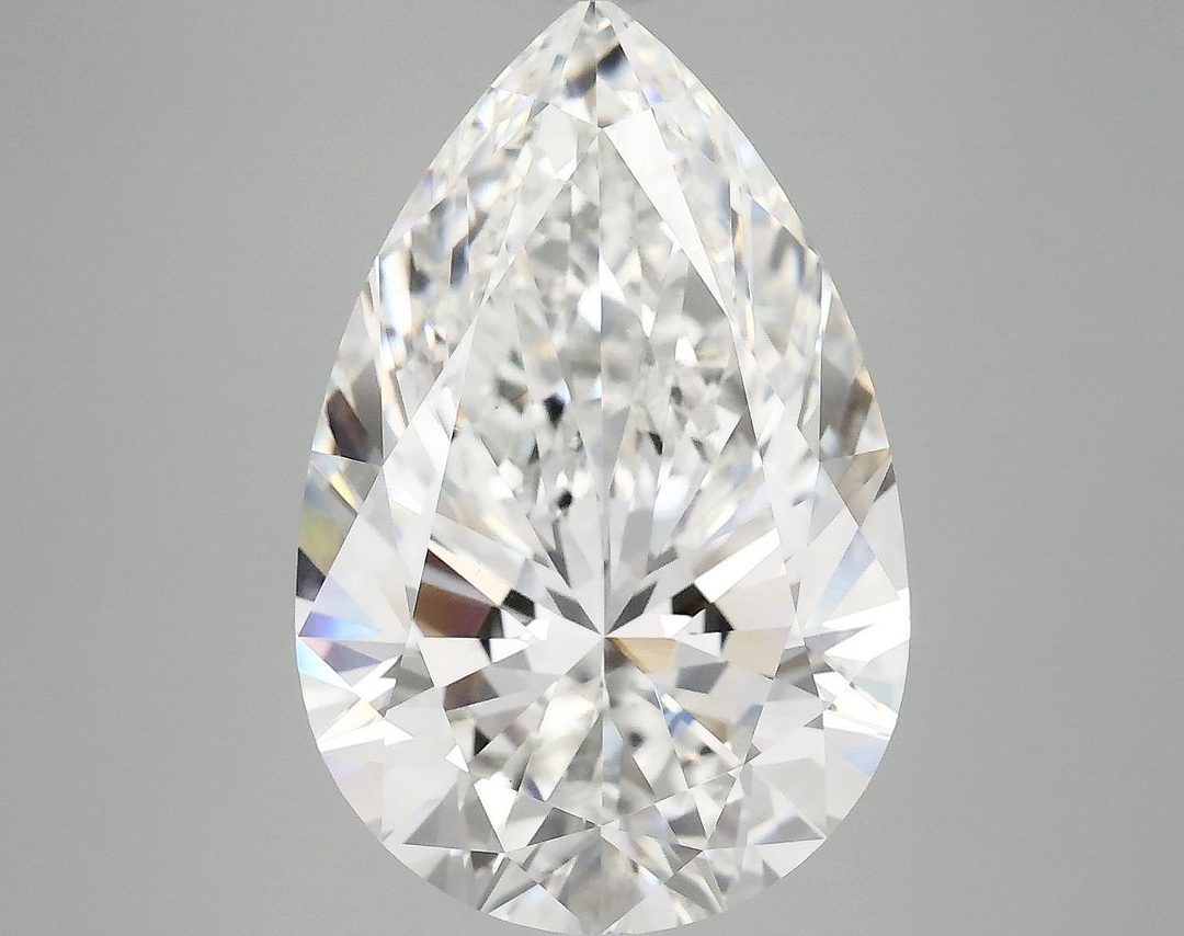 7.52 Carat Pear Shaped Excellent Cut VVS2 IGI Certified Lab Grown Diamond