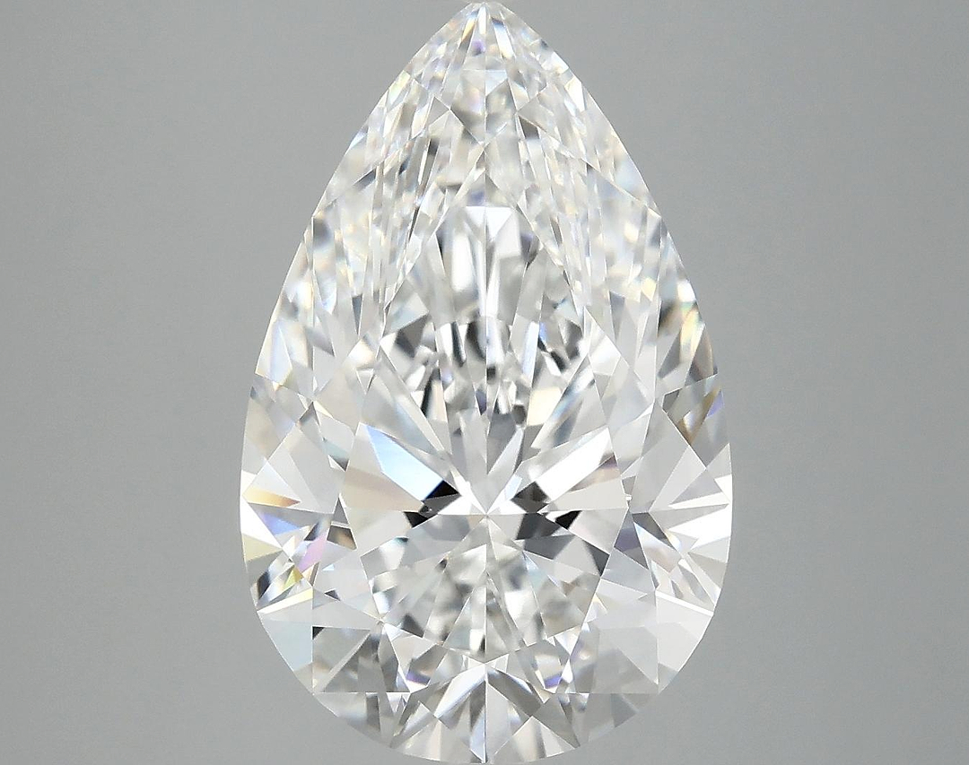 6.46 Carat Pear Shaped Ideal Cut VVS2 IGI Certified Lab Grown Diamond
