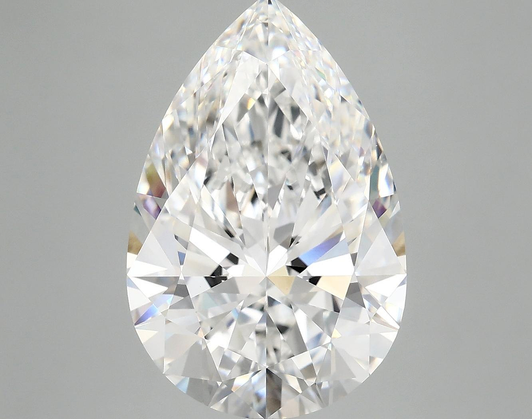 6.18 Carat Pear Shaped Excellent Cut VVS2 IGI Certified Lab Grown Diamond