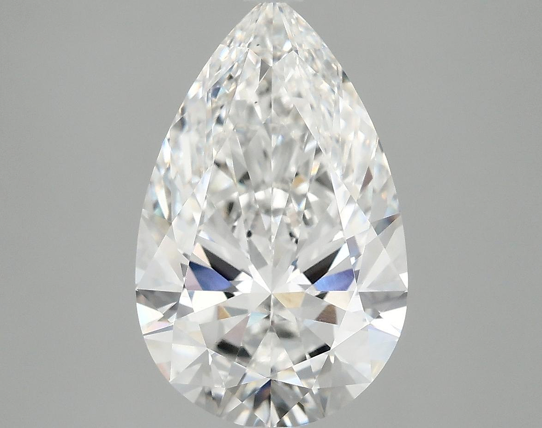 3.86 Carat Pear Shaped Ideal Cut VVS2 IGI Certified Lab Grown Diamond