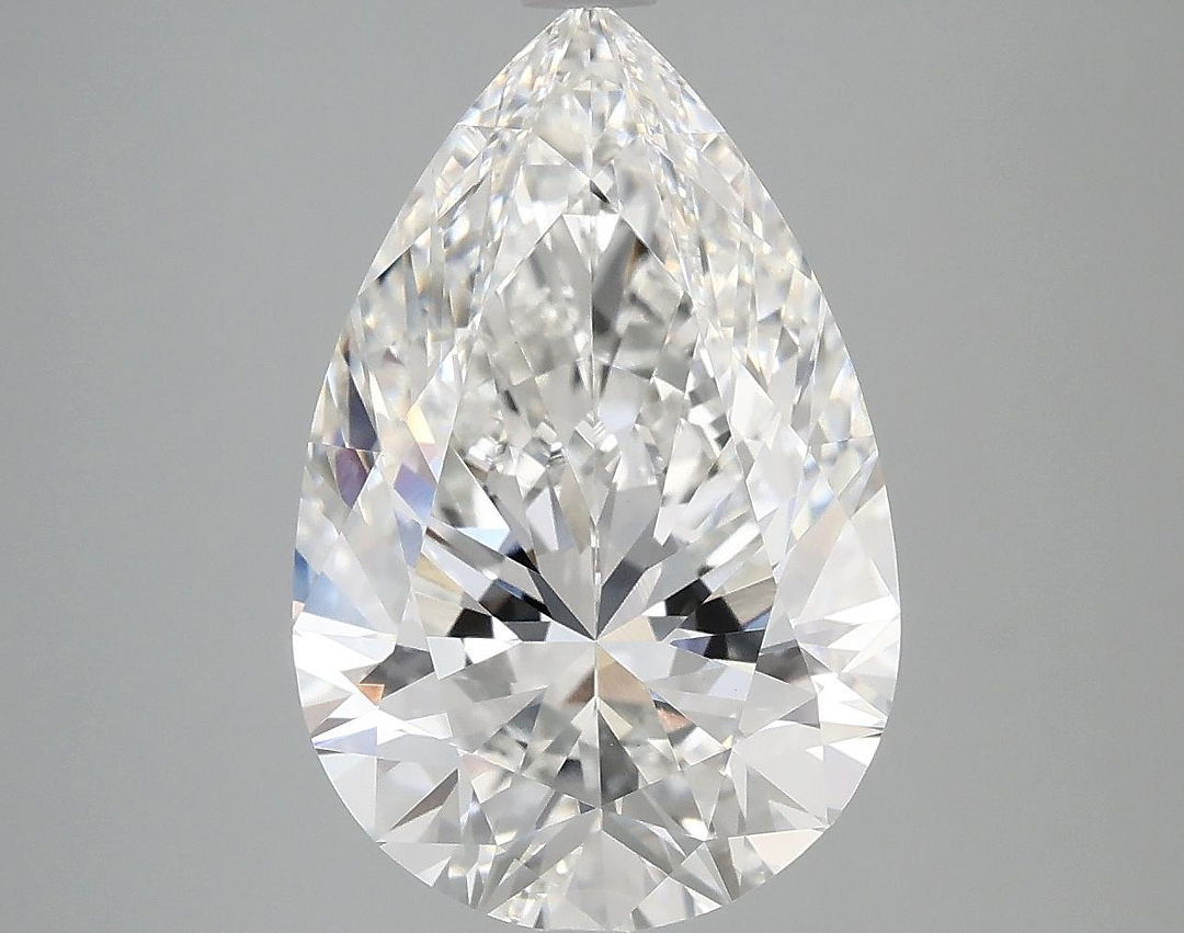 5.05 Carat Pear Shaped Ideal Cut VVS2 IGI Certified Lab Grown Diamond