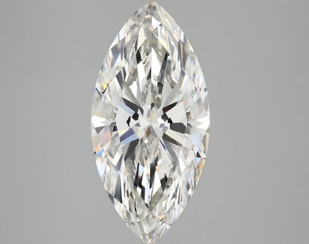 3.05 Carat Marquise Shaped Excellent Cut VVS2 IGI Certified Lab Grown Diamond