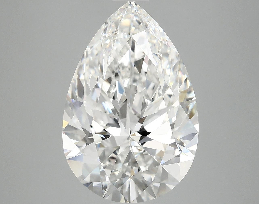 5.07 Carat Pear Shaped Excellent Cut VVS2 IGI Certified Lab Grown Diamond