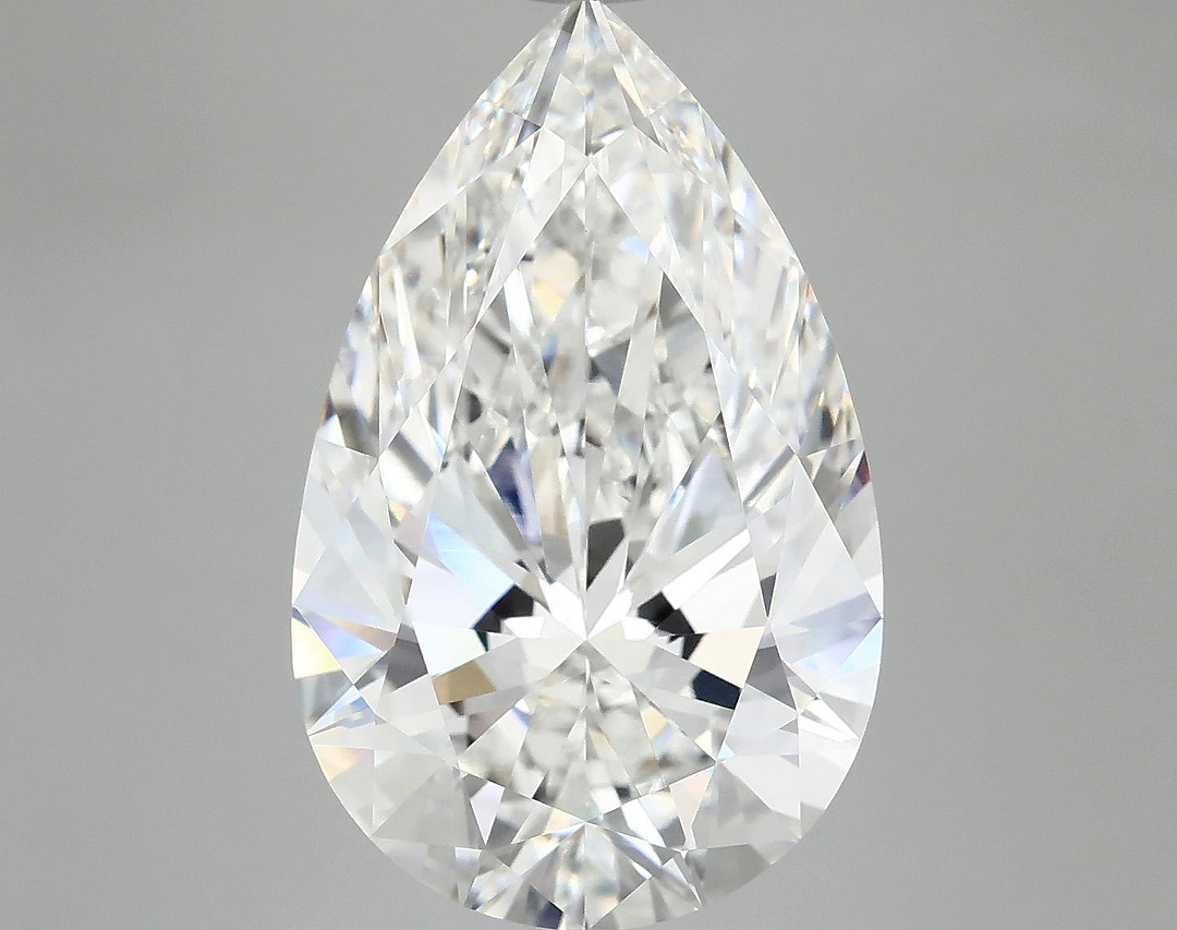 7.14 Carat Pear Shaped Ideal Cut VVS2 IGI Certified Lab Grown Diamond