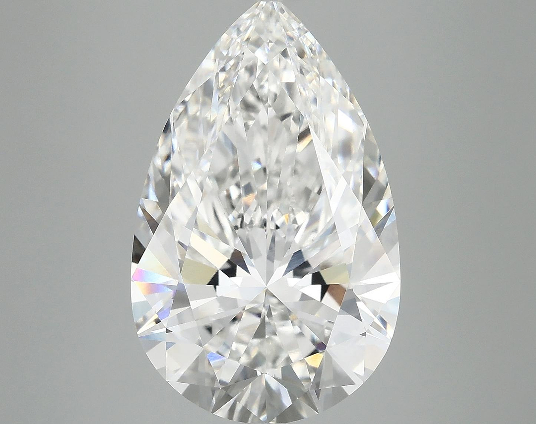 6.88 Carat Pear Shaped Ideal Cut VVS2 IGI Certified Lab Grown Diamond
